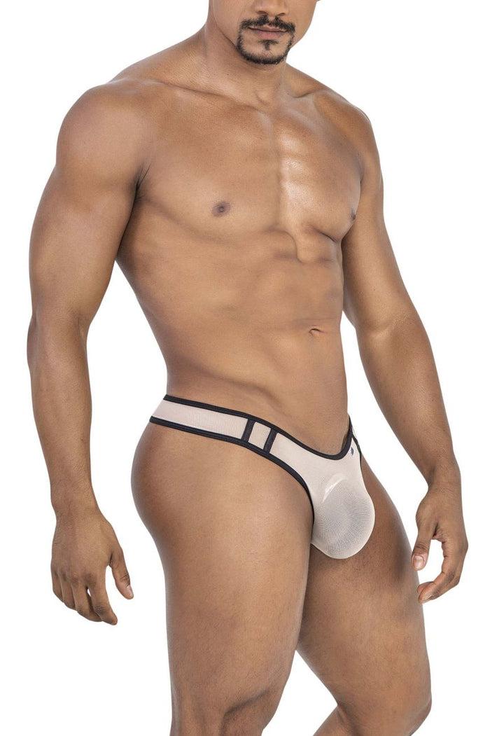 Clever Moda CandyMan 99767 Sports Mesh Thongs Color Beige