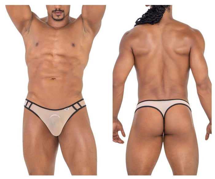 clever moda CandyMan 99767 Sports Mesh Thongs Color Beige