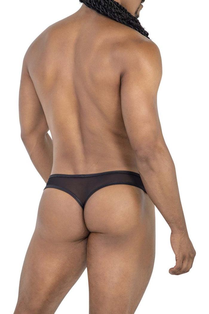 Clever Moda CandyMan 99767 Sports Mesh Thongs Color Black