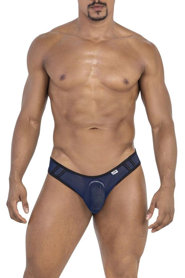 Clever Moda CandyMan 99767 Sports Mesh Thongs Color Navy