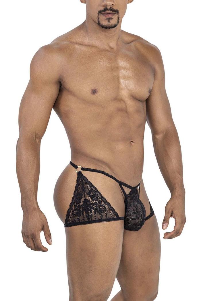Clever Moda CandyMan 99773 Lace Trunks Thongs Color Black
