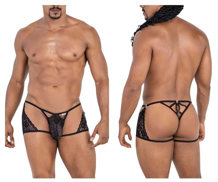 clever moda CandyMan 99773 Lace Trunks Thongs Color Black