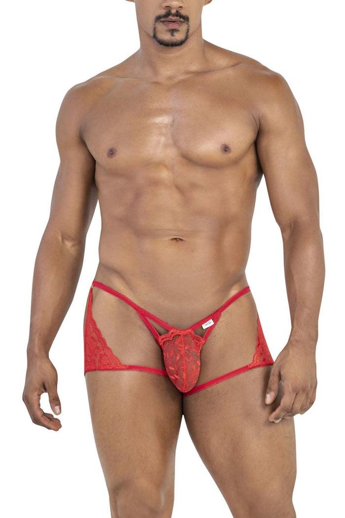 Clever Moda CandyMan 99773 Lace Trunks Thongs Color Red