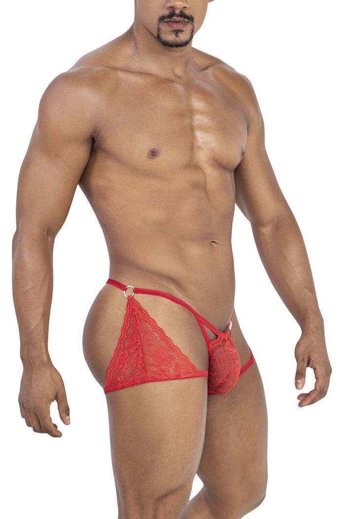 Clever Moda CandyMan 99773 Lace Trunks Thongs Color Red