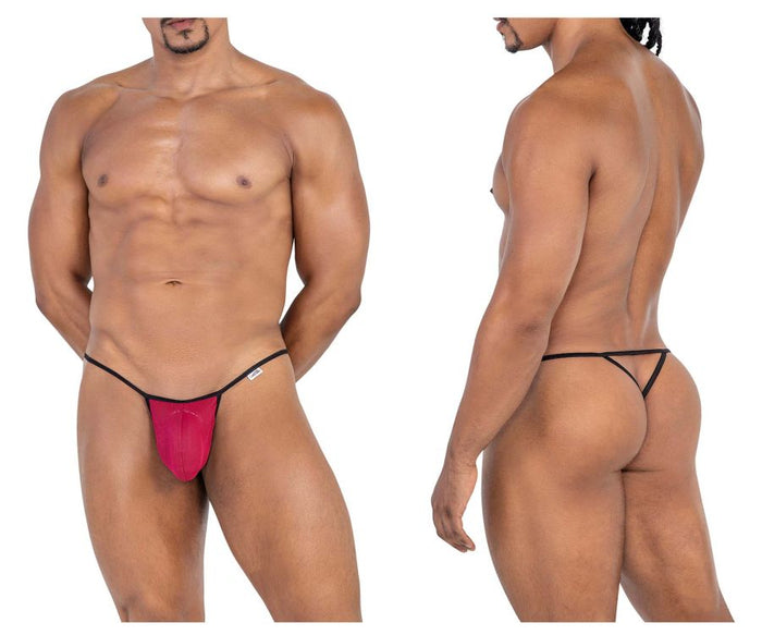 clever moda CandyMan 99795 Mesh G-String Thongs Color Burgundy