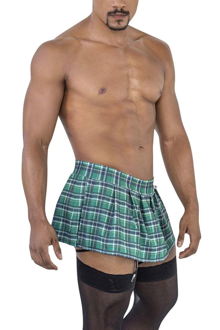 Clever Moda CandyMan 99799 Garter Outfit Color Green