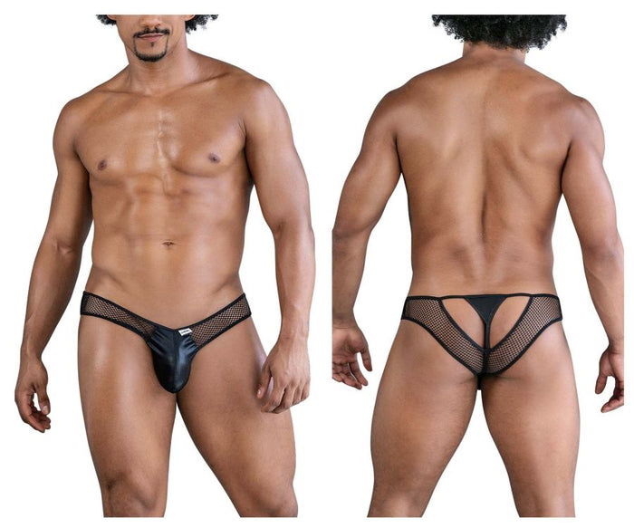 clever moda CandyMan 99826 Fishnet Thongs Color Black