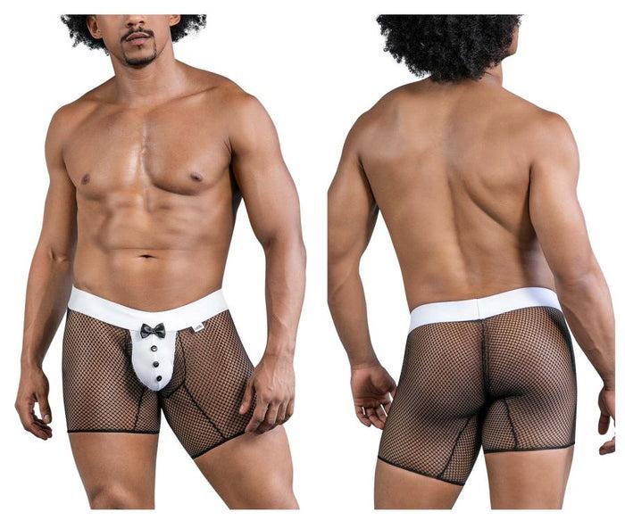 Clever Moda CandyMan 99834 Tuxedo Trunks Color Black
