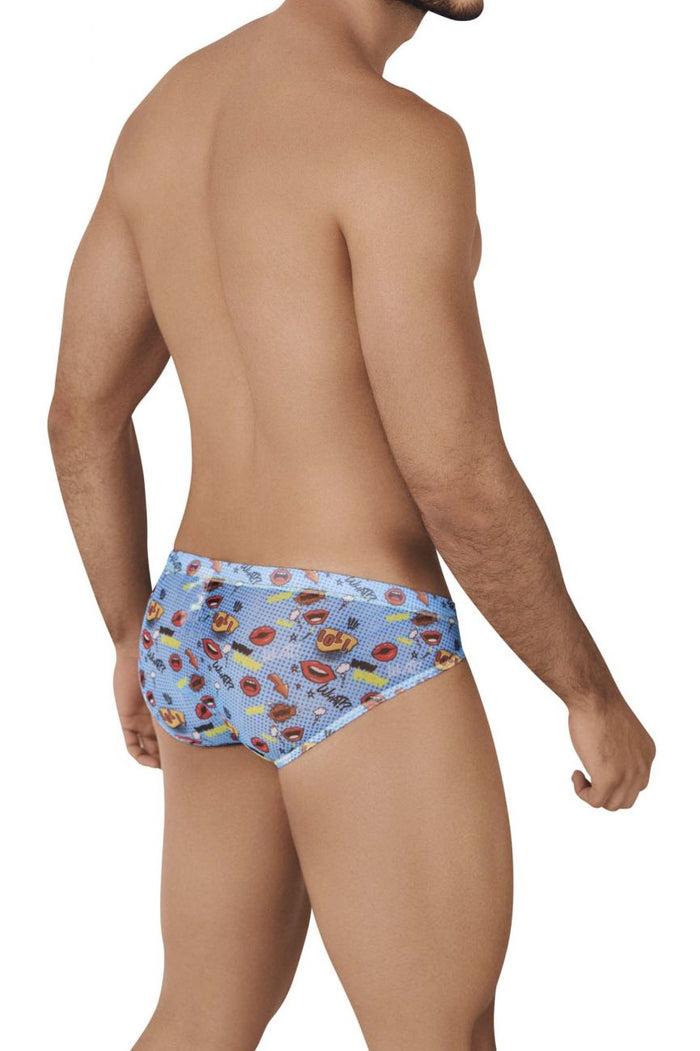 Clever Moda Clever 0608-1 Motivation Briefs Color Blue