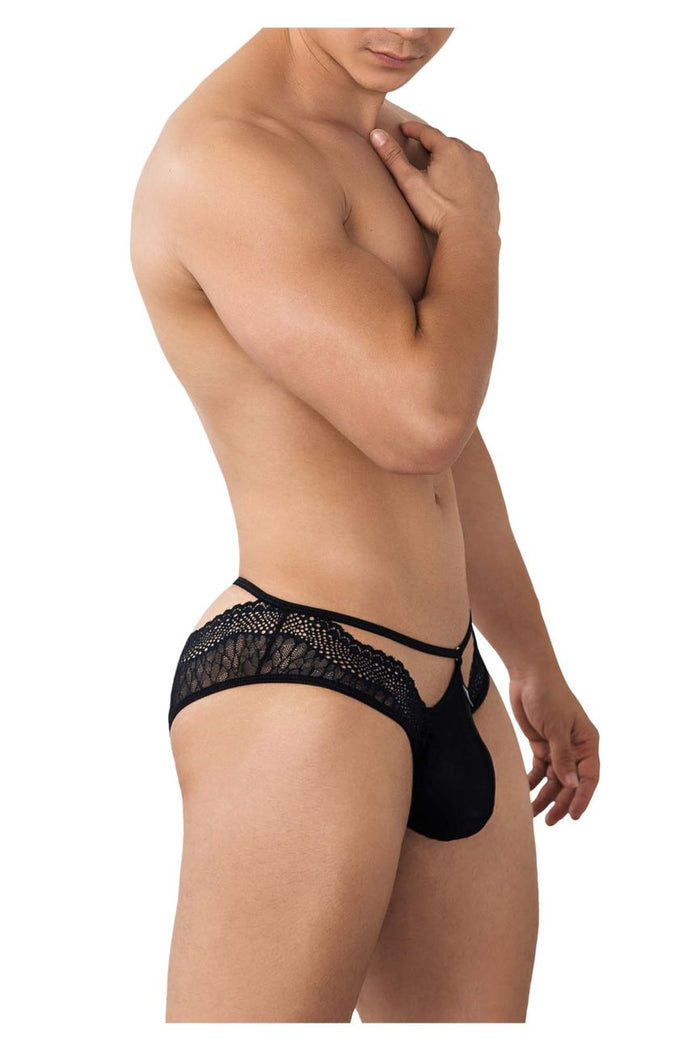 Clever Moda CandyMan 99624 Lace Briefs Color Black