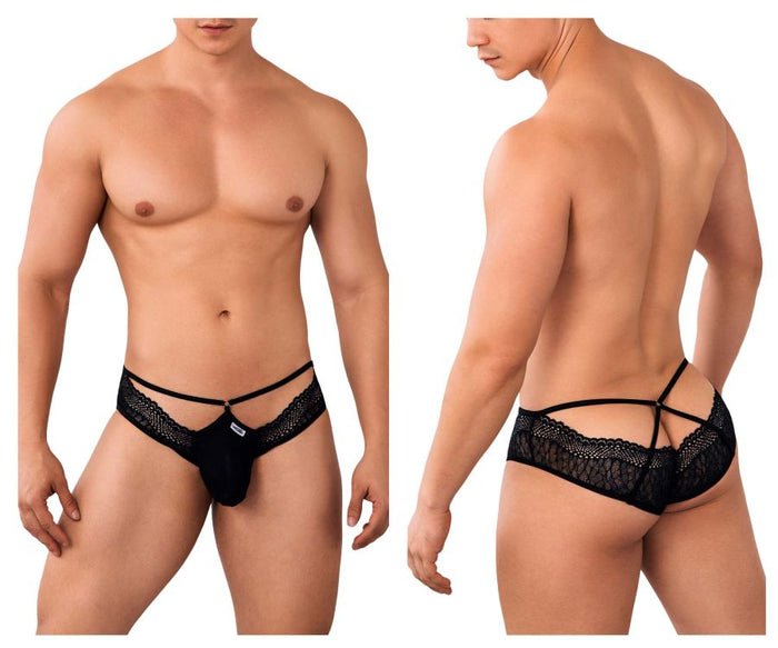 clever moda CandyMan 99624 Lace Briefs Color Black