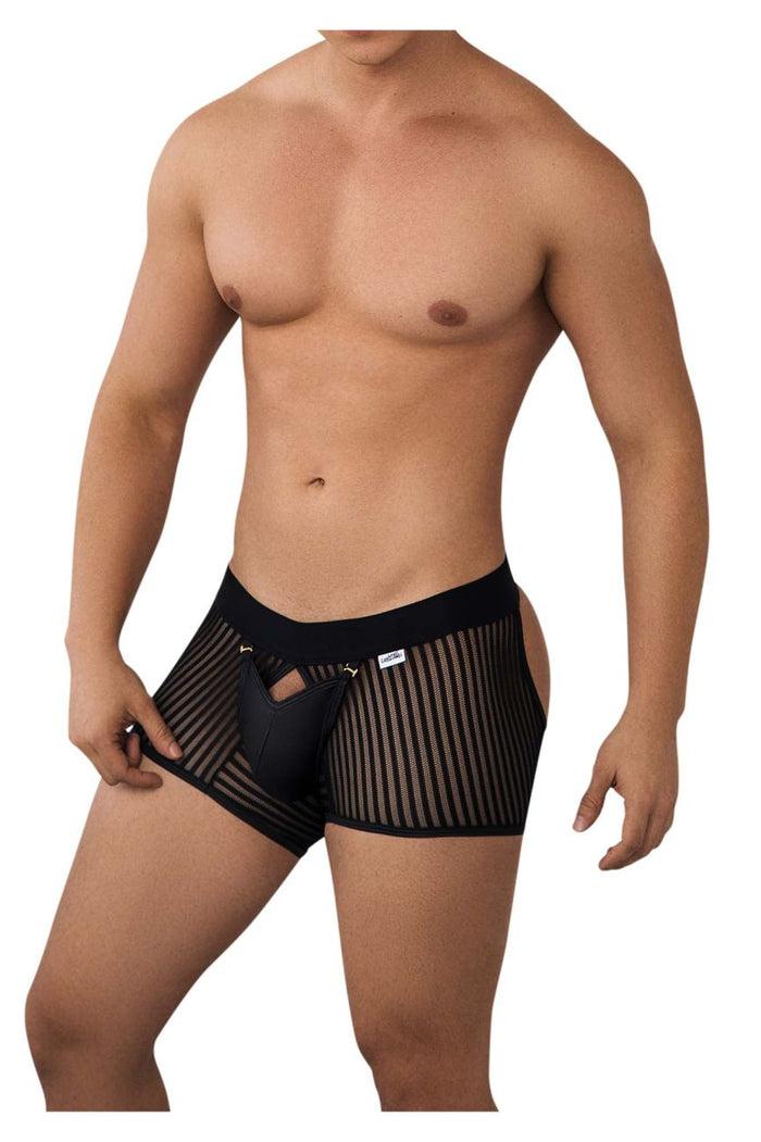 Clever Moda CandyMan 99636 Mesh Trunks Color Black