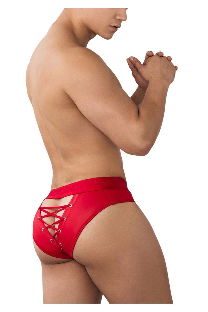 Clever Moda CandyMan 99641 Shorty Briefs Color Red