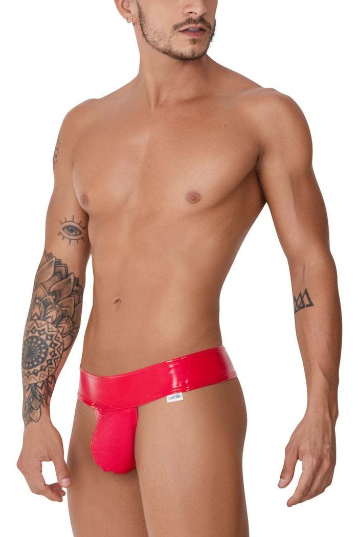 Clever Moda CandyMan 99742 Gloss Thongs Color Red