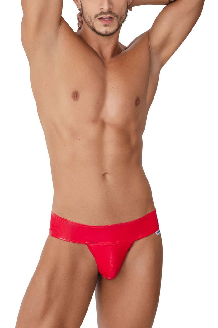 Clever Moda CandyMan 99742 Gloss Thongs Color Red