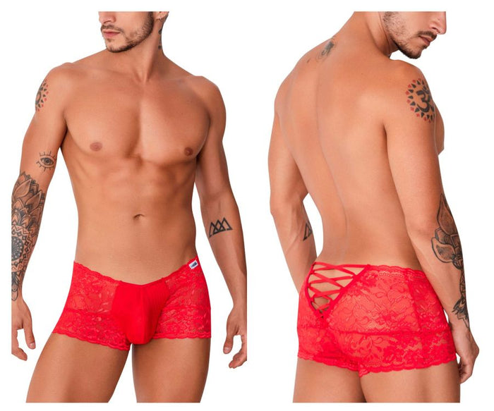 clever moda CandyMan 99745 Lace Trunks Color Red