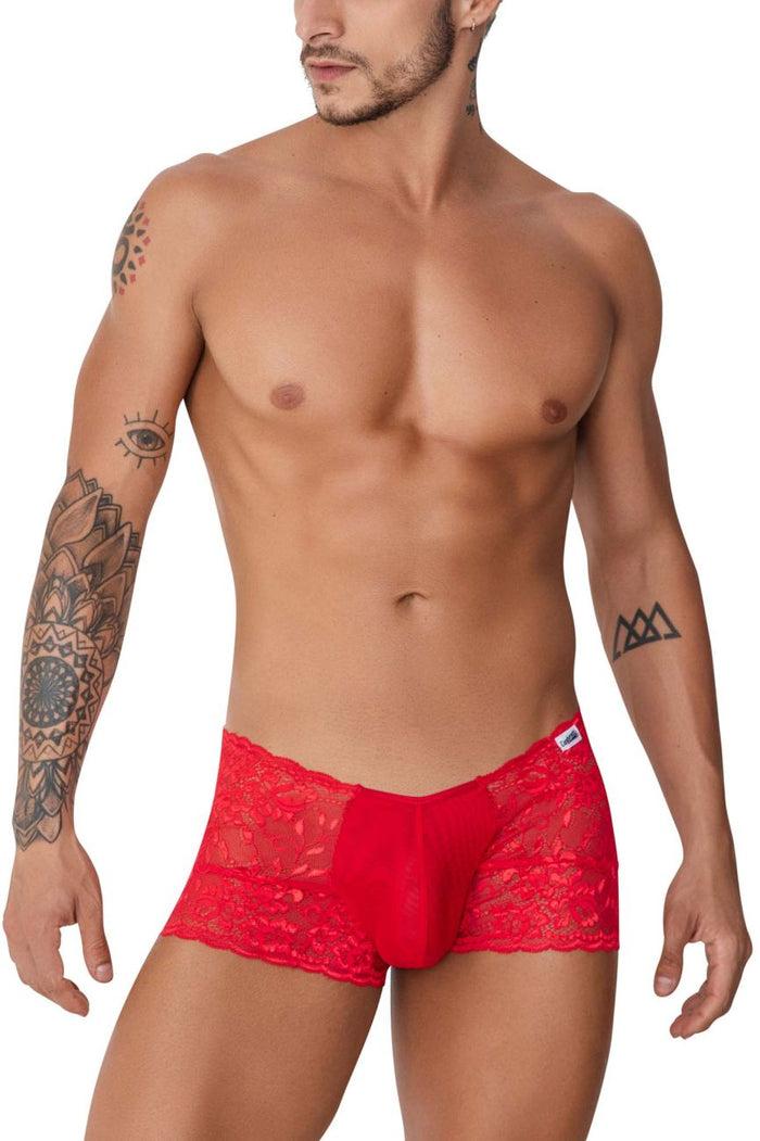Clever Moda CandyMan 99745 Lace Trunks Color Red