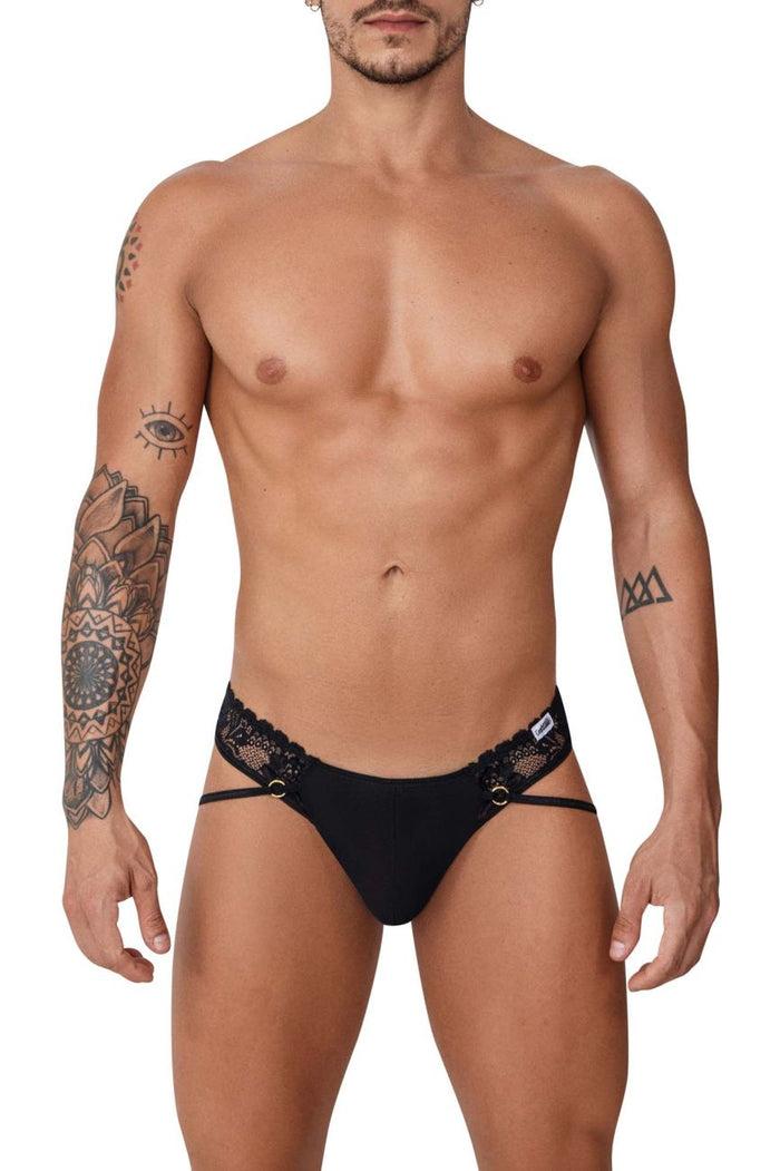 Clever Moda CandyMan 99747 Lace Thongs Color Black