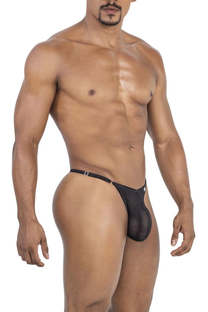 Clever Moda CandyMan 99776 Mesh Thongs Color Black