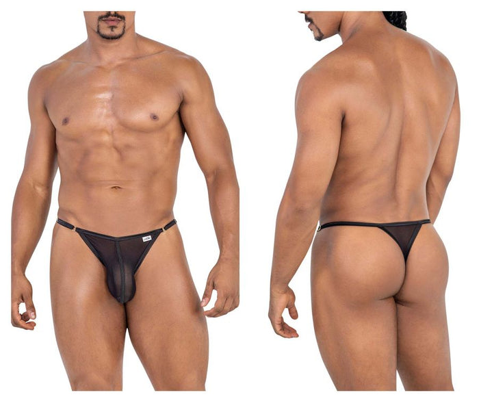 clever moda CandyMan 99776 Mesh Thongs Color Black