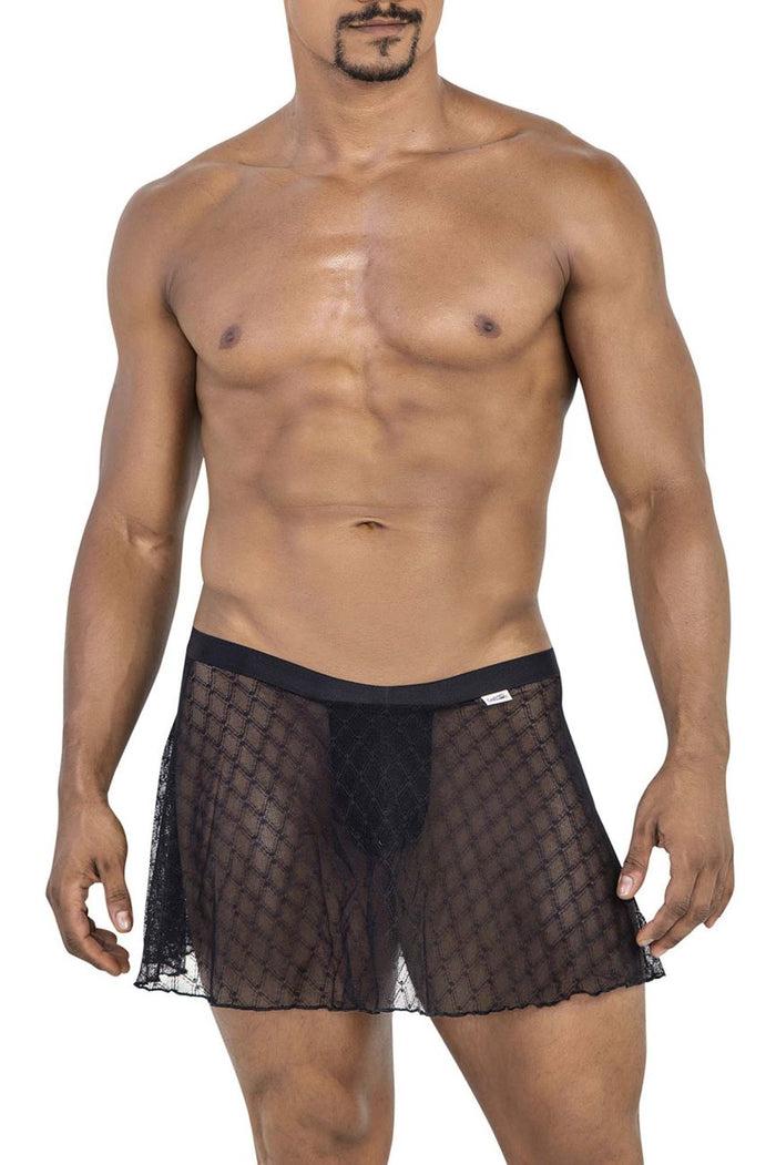 Clever Moda CandyMan 99813 Mesh Skirt Color Black
