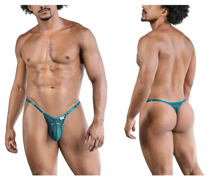 clever moda CandyMan 99824 Mesh Thongs Color Green