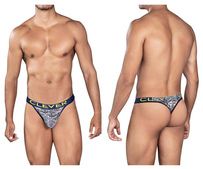 clever moda Clever 0921 Tribal Thongs Color White