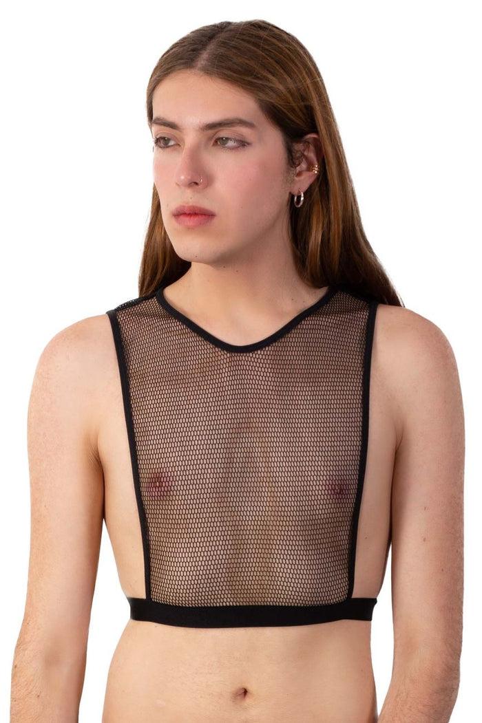 Clever Moda PLURAL PL007 Crop Top Color Black