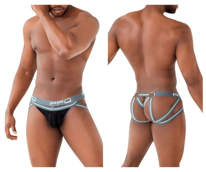 Clever Moda PPU 2305 Mesh Jockstrap Color Gray