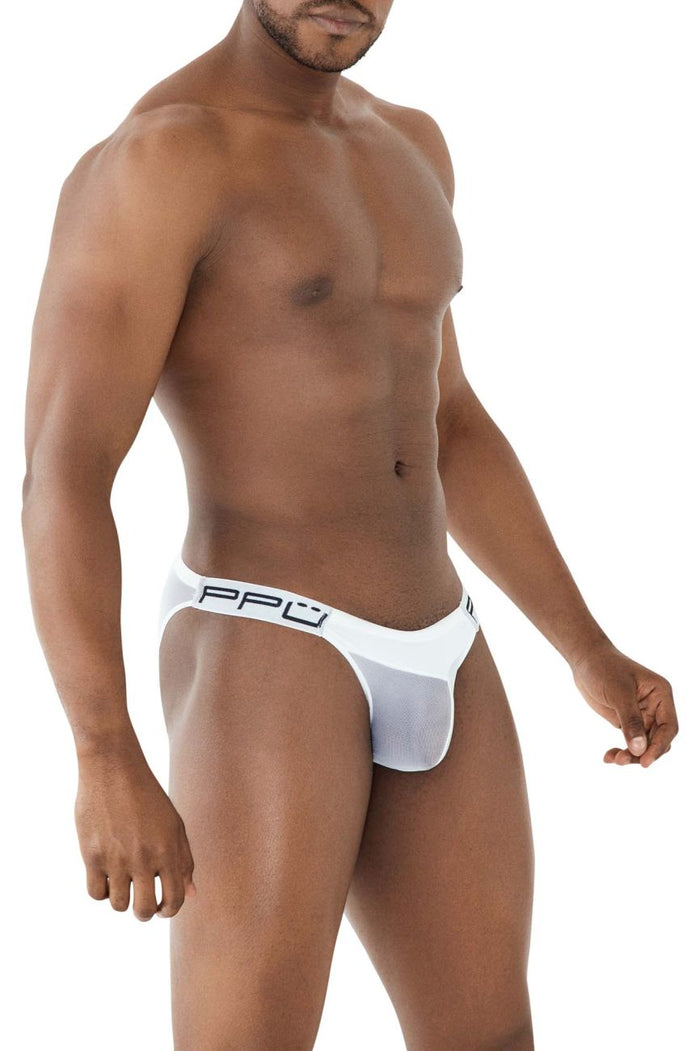 Clever Moda PPU 2312 Mesh Bikini Color White