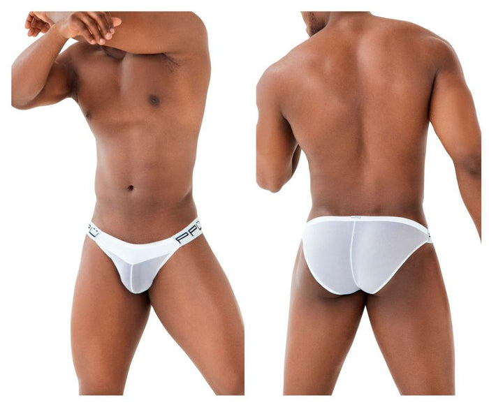 clever moda PPU 2312 Mesh Bikini Color White