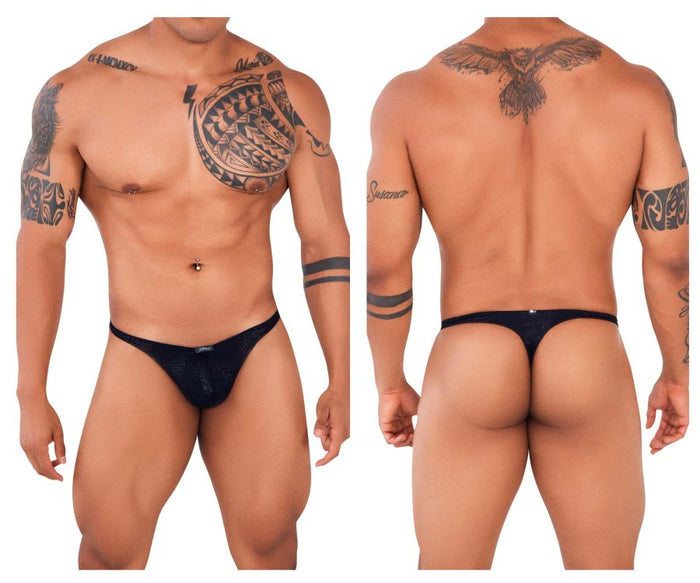 clever moda Xtremen 91120 Lace Thongs Color Black