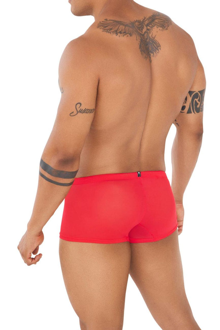 Clever Moda Xtremen 91127 Mesh Trunks Color Red