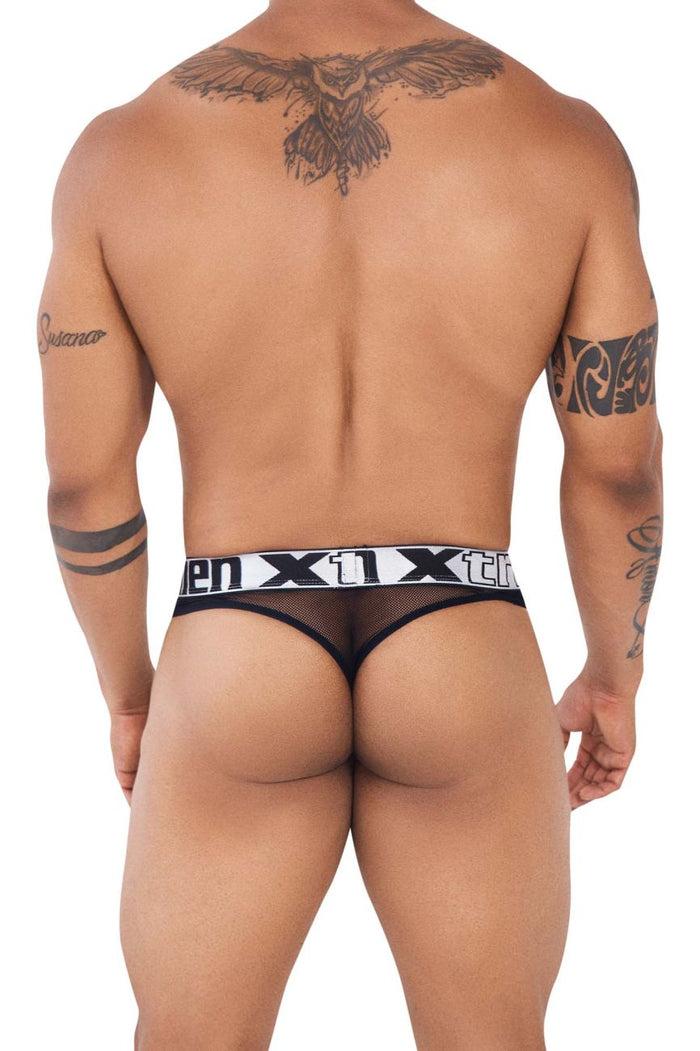 Clever Moda Xtremen 91137 Mesh Thongs Color Black