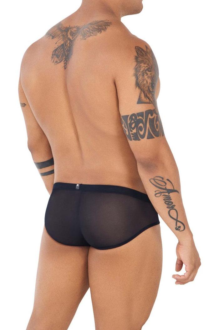 Clever Moda Xtremen 91138 Mesh Briefs Color Black
