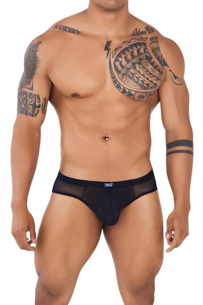Clever Moda Xtremen 91138 Mesh Briefs Color Black