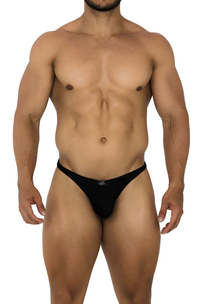 Clever Moda Xtremen 91185 Mesh Thongs Color Black