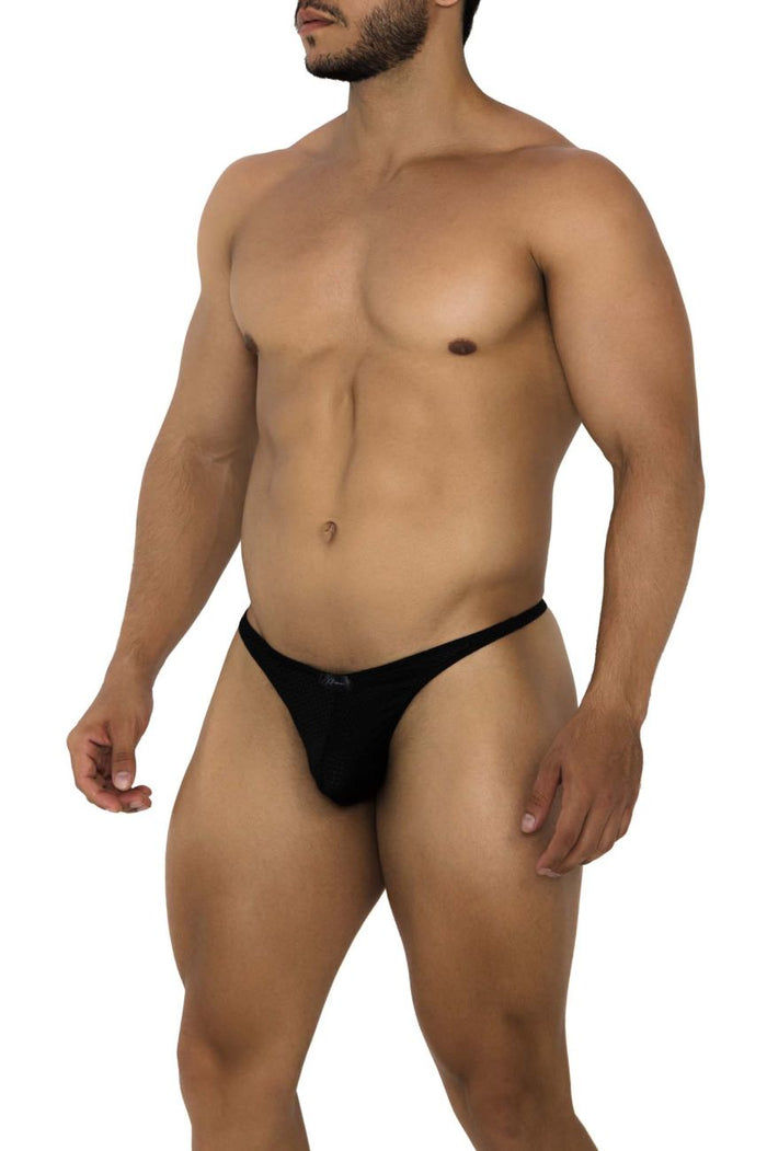 Clever Moda Xtremen 91185 Mesh Thongs Color Black