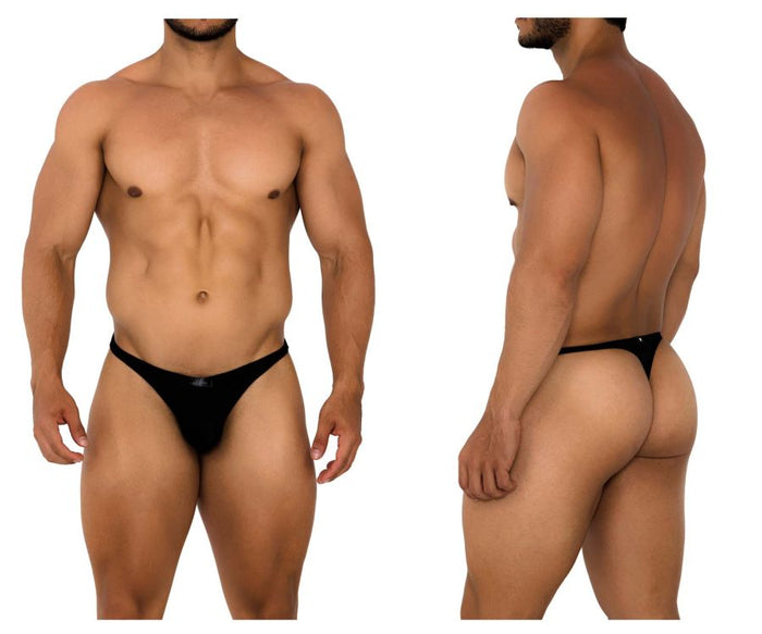 clever moda Xtremen 91185 Mesh Thongs Color Black