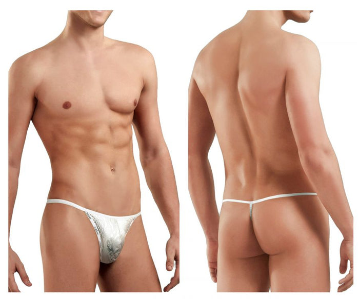 Clever Moda Doreanse 1326-SLV Flashy G-String Color Silver Snake