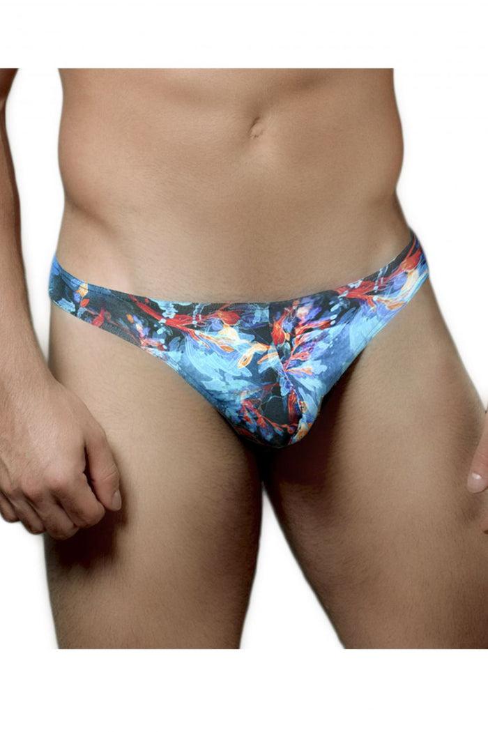 Clever Moda Doreanse 1341-PRN Deep Sea Thong Color Printed