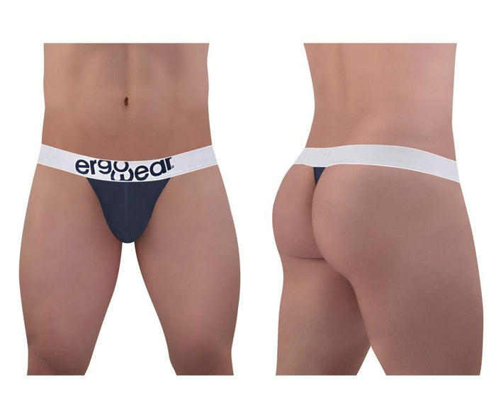 clever moda ErgoWear EW1470 MAX COTTON Thongs Color Navy Blue