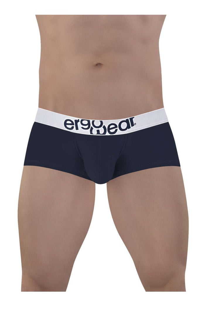 Clever Moda ErgoWear EW1472 MAX COTTON Trunks Color Navy Blue