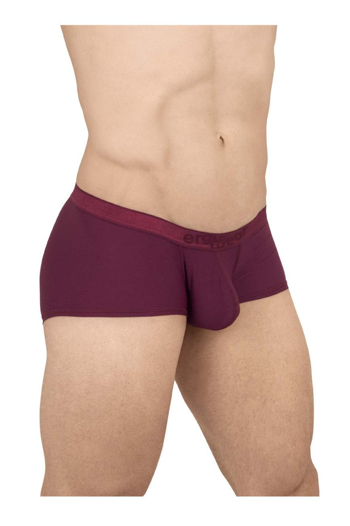 Clever Moda ErgoWear EW1658 SLK Trunks Color Burgundy