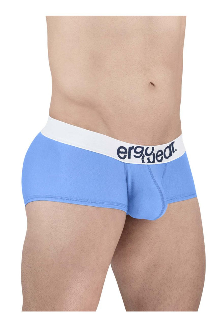 Clever Moda ErgoWear EW1713 MAX COTTON Trunks Color Light Blue