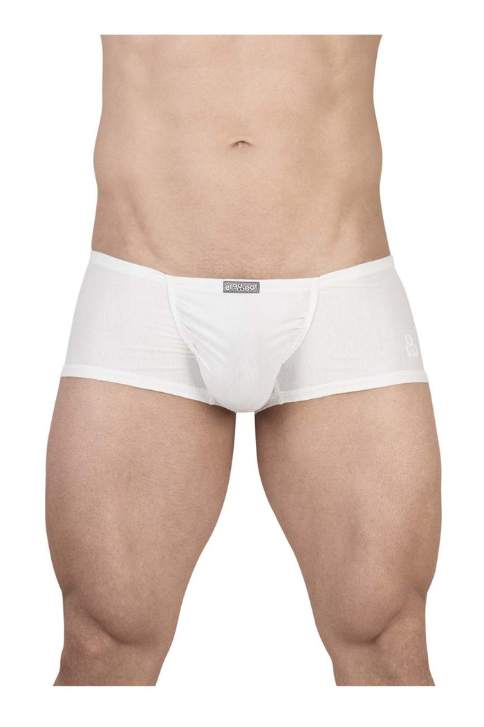 Clever Moda ErgoWear EW1736 FEEL GR8 Cotton Trunks Color White