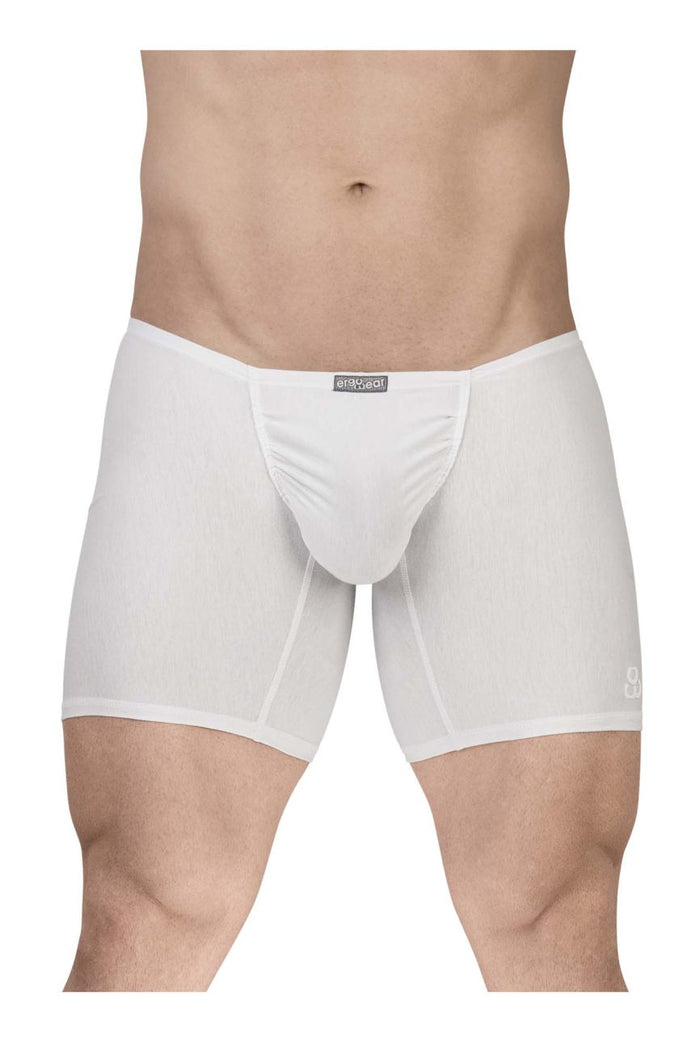 Clever Moda ErgoWear EW1737 FEEL GR8 Cotton Boxer Briefs Color White