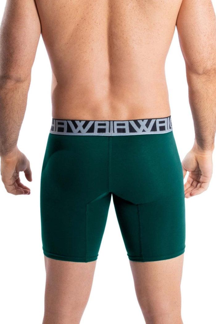 Clever Moda HAWAI 41903 Solid Athletic Boxer Briefs Color Green