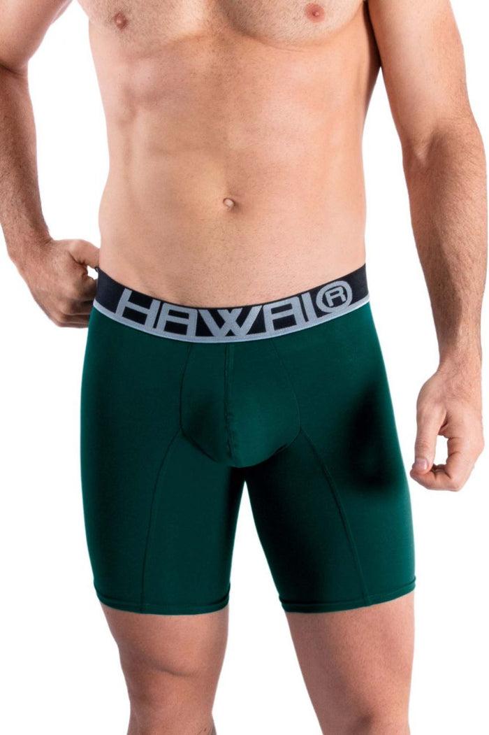 Clever Moda HAWAI 41903 Solid Athletic Boxer Briefs Color Green