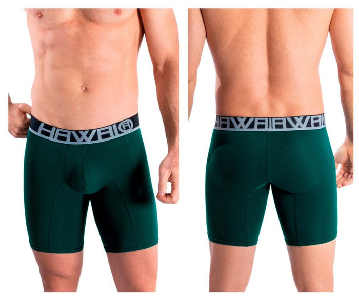 clever moda HAWAI 41903 Solid Athletic Boxer Briefs Color Green